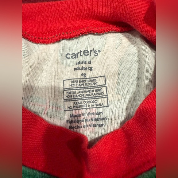 CARTER'S Adult 2 Piece Christmas Pajama Set Size XL. - Picture 4 of 4